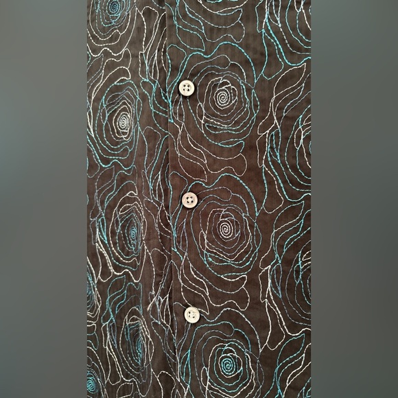 Le Chateau Women's Size‎ Large Button Down Embroidered Western Cowgirl Aesthetic - Picture 4 of 14